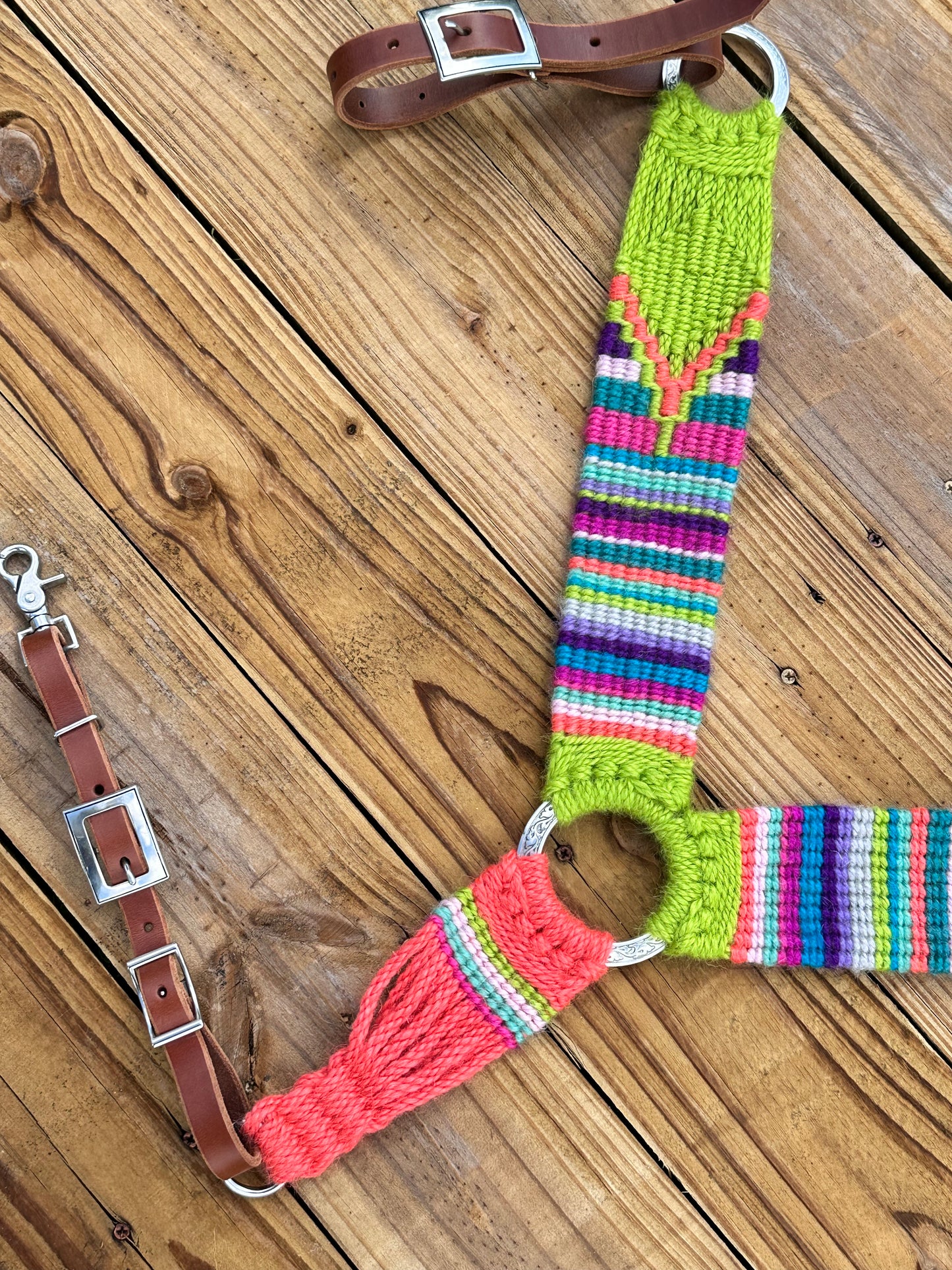 Tropical serape breast collar