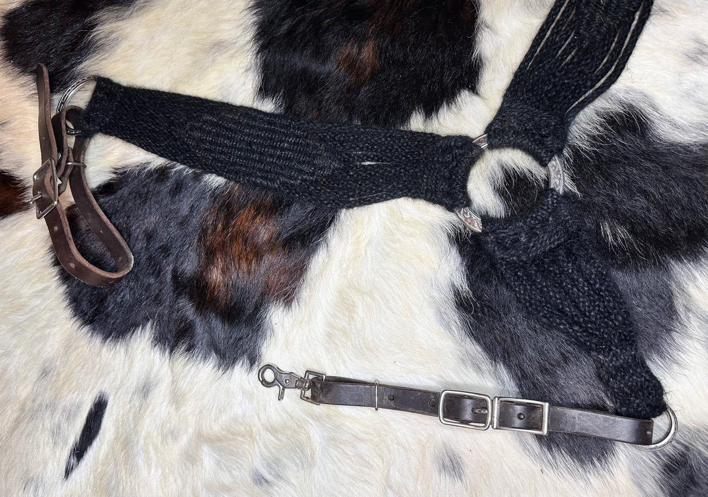 Black mohair breast collar