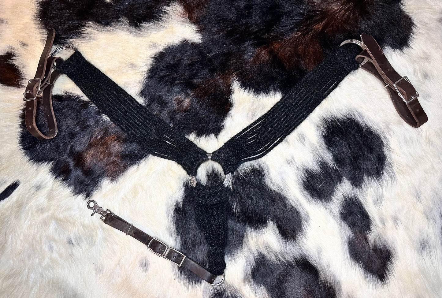 Black mohair breast collar
