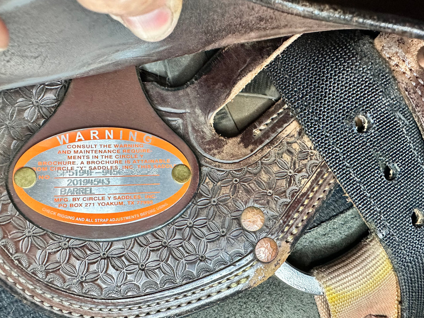 15” Circle Y HTW barrel saddle