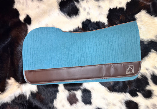 Turquoise/teal cutback saddle pad