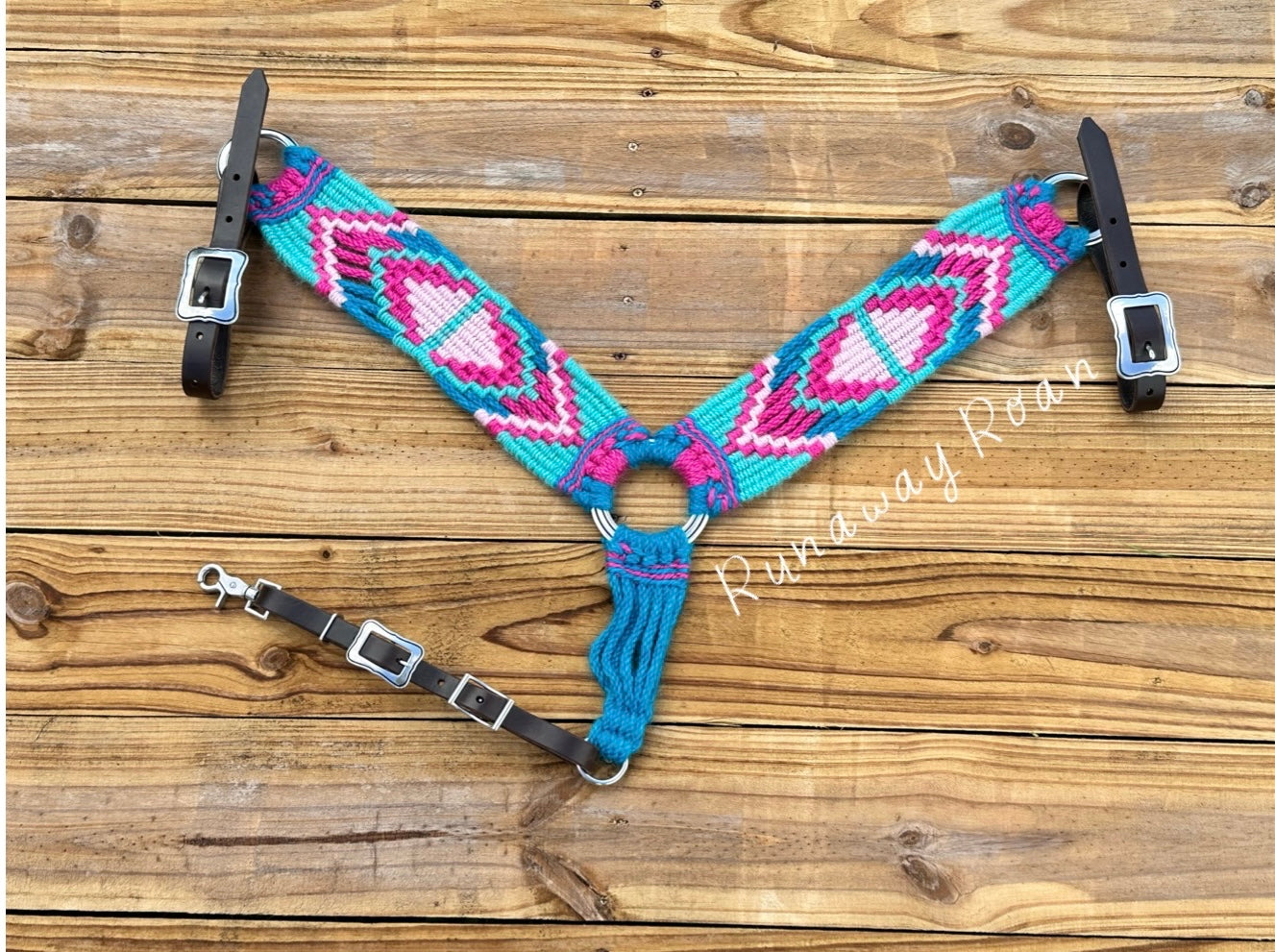 Frida’s Flower and Abiquiu Blue breast collar