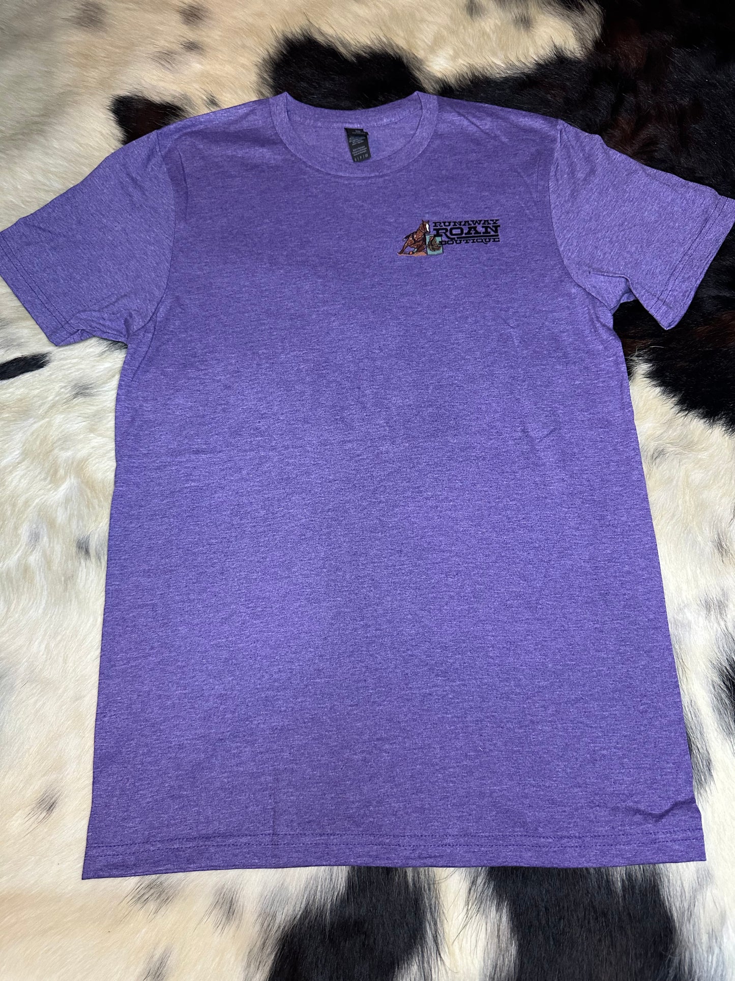 Logo Heather purple tee